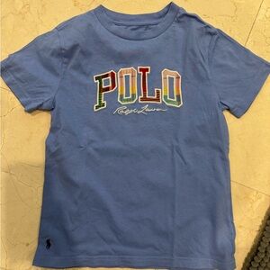 Polo by Ralph Lauren boys Multicolor Logo Blue Tee